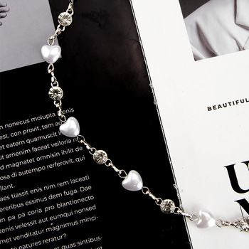 Дамска талийна верига с декоративни перли и кристали, метал, модерен стил, единичен обхват на колана, възможност за персонализация