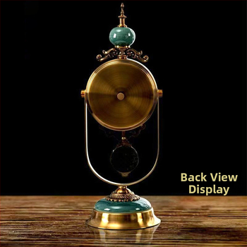 Десктоп часовник, скандинавски стил, аналогов дисплей, захранван от батерии, метален корпус