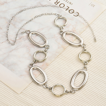 Талийна верига от метал за жени, модел Q3167, дължина 80-100 cm
