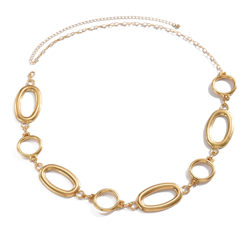 Талийна верига от метал за жени, модел Q3167, дължина 80-100 cm