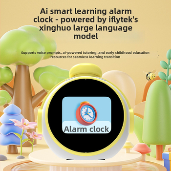 Смарт будилник с AI глас, обучение за самодисциплина и добри навици, режим на умни сцени, LCD цифров дисплей, външно захранване