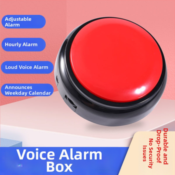 Говорещ часовник със регулируем обем и календар, захранван с батерия, електронно движение, пластмасов корпус