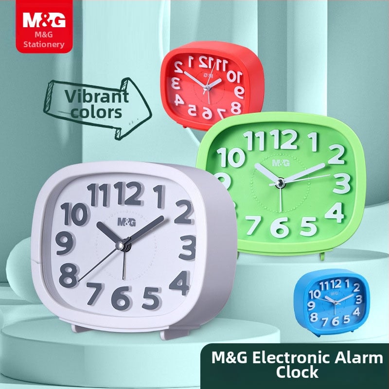 Будилник за нощен шкаф – LED дисплей, кварцов механизъм, захранване от батерии, едностранен дисплей, In Time