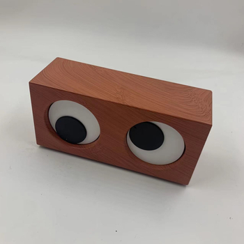 Будилник с големи очи, 24-часово показване, батерийно захранване, електронно движение, триизмерен дисплей с показалец