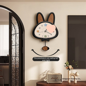 Стeнен часовник във френски стил, безшумен, презареждаем, циферблат от закалено стъкло