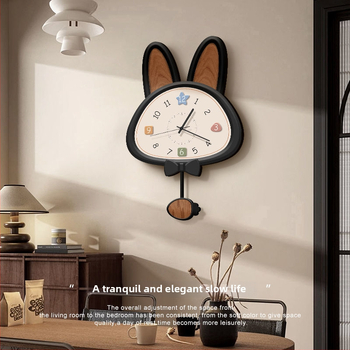 Стeнен часовник във френски стил, безшумен, презареждаем, циферблат от закалено стъкло