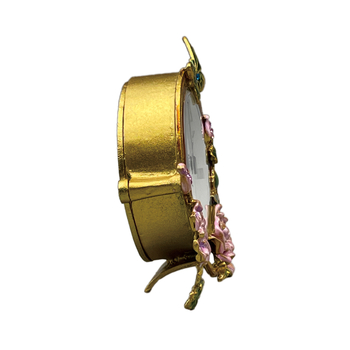 Часовник - скандинавски настолен часовник с LED и аналогов дисплей, плавен ход на секундите, захранване от батерия, едностранен