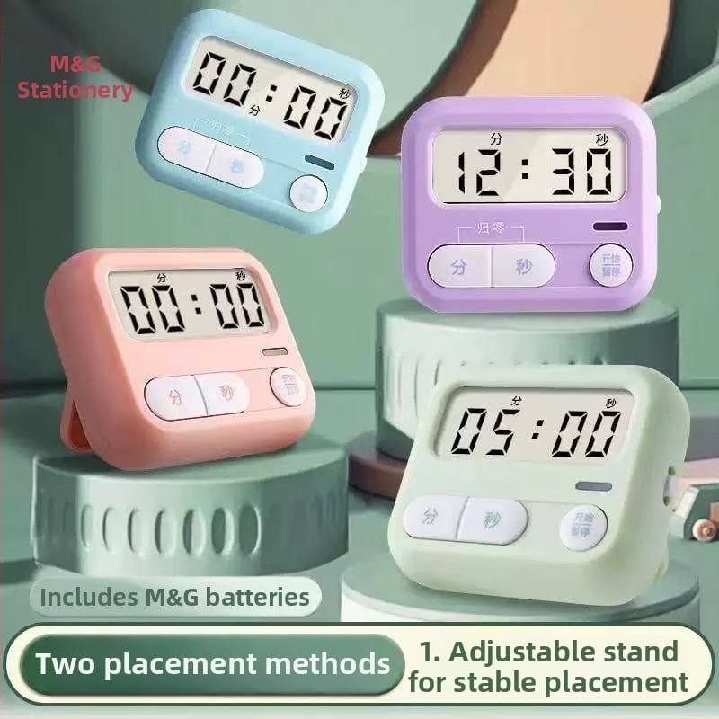 Morning light електронен таймер за обратно броене с цифров LED дисплей, батерийно захранване, пластмасов корпус