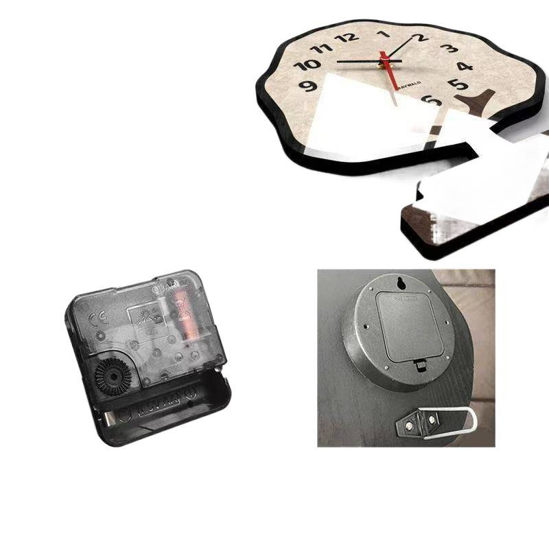 Настолен часовник - едностранен, тих кварцов часовник, захранване с батерии, циферблат от смола, прост и модерен дизайн, Денежно дърво