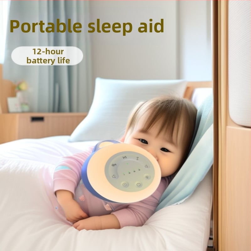 Noinco Μωρό Μηχανή Ήχου Λευκού Θορύβου για Ύπνο – Φορητό, Επαναφορτιζόμενο, Λειτουργίες Χρονοδιακόπτη και Μουσικής, Χωρίς Οθόνη, Ενσωματωμένη Μπαταρία, Διάρκεια >12 Ωρών, 500–800 mAh