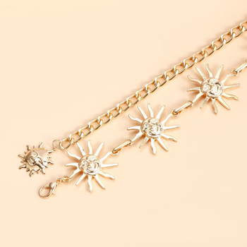 Метална талийна верига - унисекс, елегантен стил, дължина 105 см, ширина 5 см