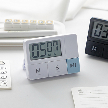 Електронен кухненски таймер – преносим, LCD дисплей, захранване с батерия, многофункционален таймер за готвене и учене