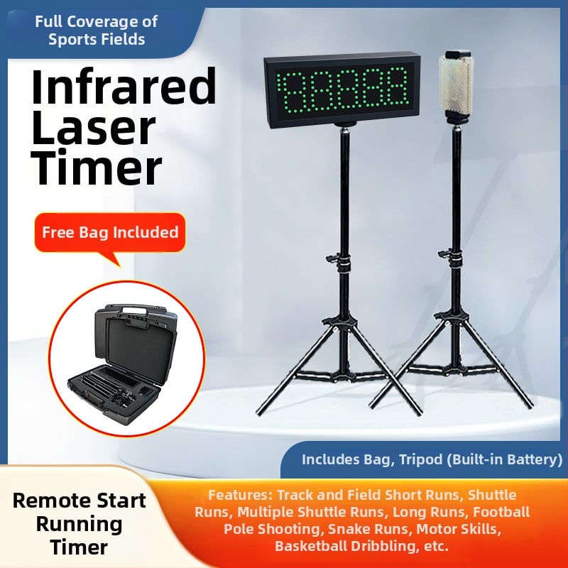 Инфрачерен електронен таймер с автоматичен сензор, безжичен, захранван с батерии, цифров дисплей, за лекоатлетика