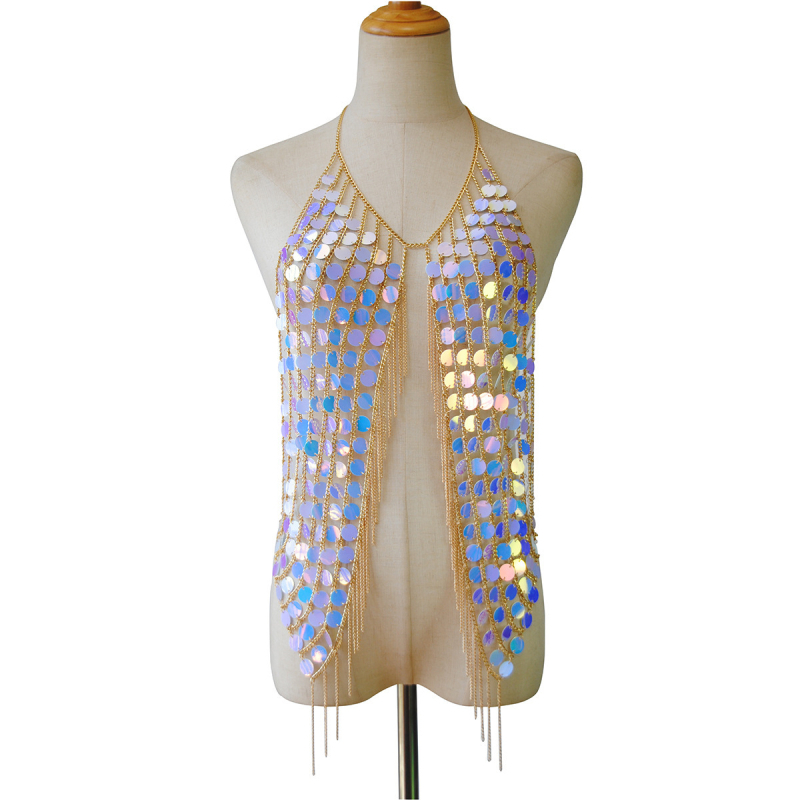 Runle rl-3605 огърлица за тяло, метална сплав, електроплавка