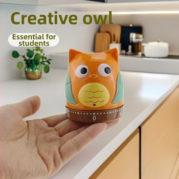 Механичен кухненски таймер с аларма за учене – обратно броене, механично задвижване, пластмасов корпус, указателен дисплей