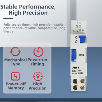 Механичен таймер ALST8 TM-ST1 TM-ST7, седемминутен таймер-превключвател