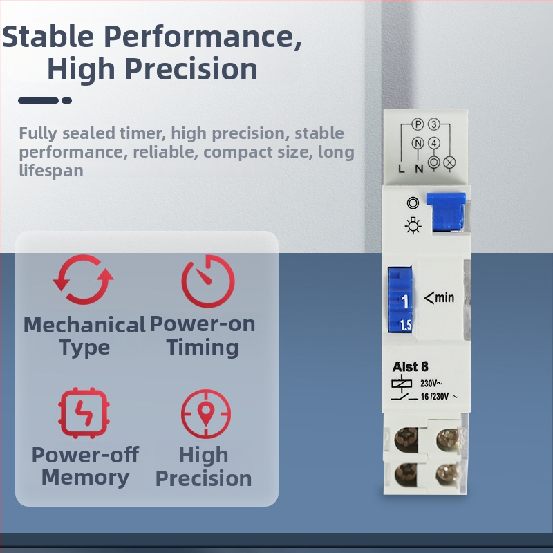 Mehāniskais taimeris ALST8 TM-ST1 TM-ST7, septiņminūšu taimeris slēdzis