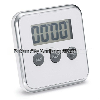 Електронен кухненски таймер за обратно броене с LCD дисплей, батерия, пластмасов корпус, модел DIY1802