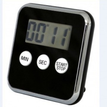 Електронен кухненски таймер за обратно броене с LCD дисплей, батерия, пластмасов корпус, модел DIY1802