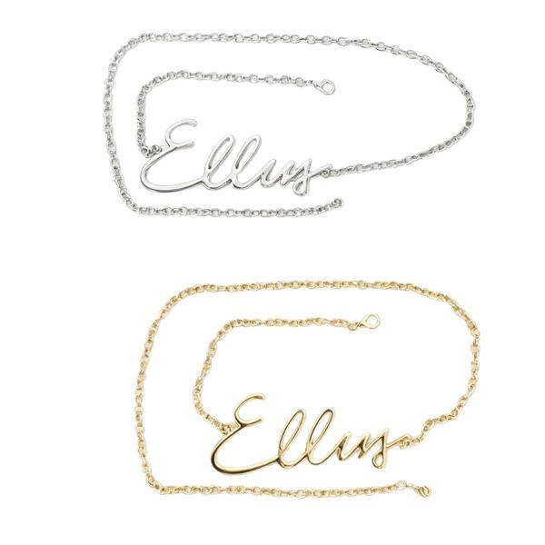 Женска талия верига - двойна метална верига с дизайн на букви, дължина под 60 см