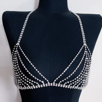 Верижка за тяло с rhinestones, електроплатинг, женски стил, персонализиране