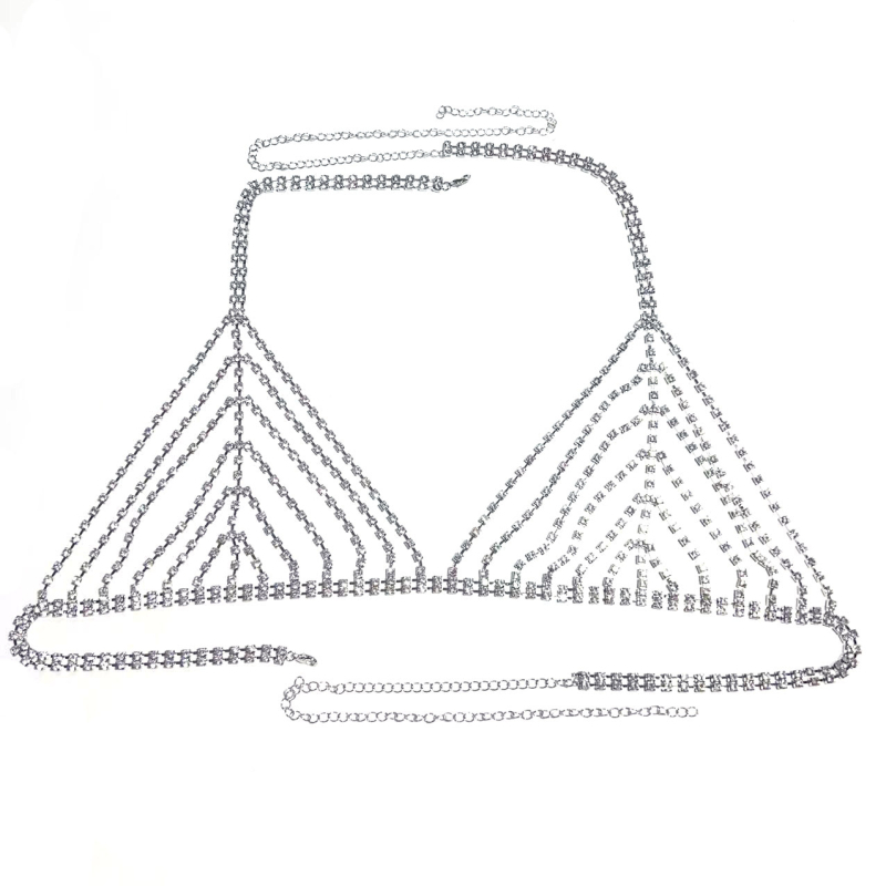 Верижка за тяло с rhinestones, електроплатинг, женски стил, персонализиране