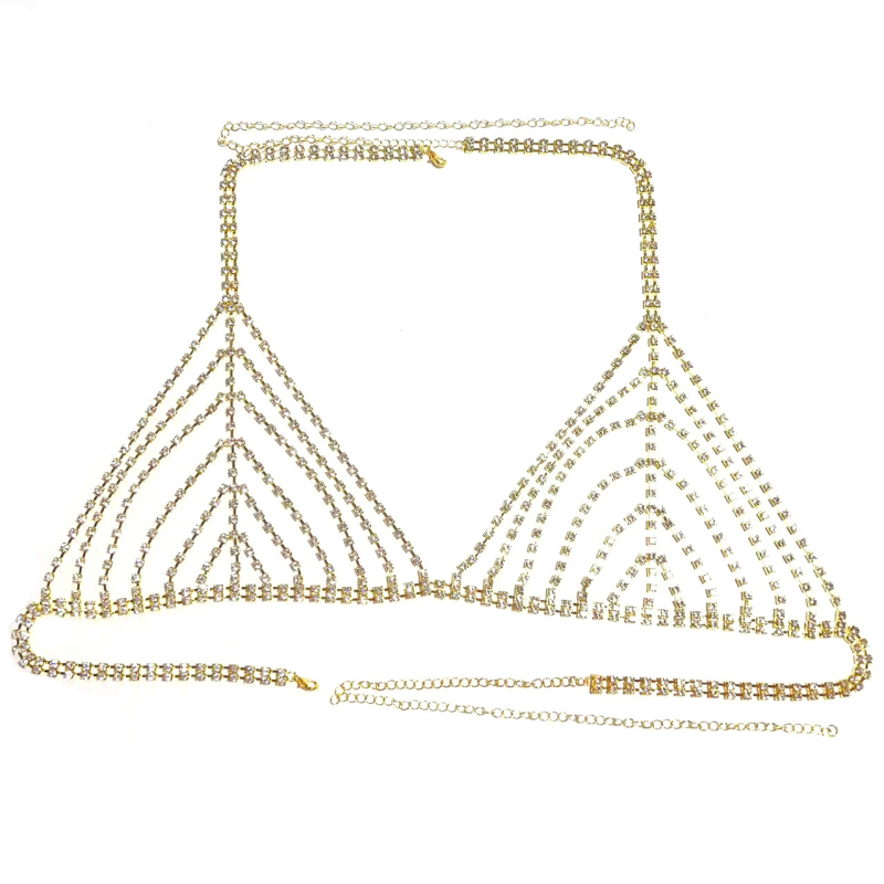 Верижка за тяло с rhinestones, електроплатинг, женски стил, персонализиране