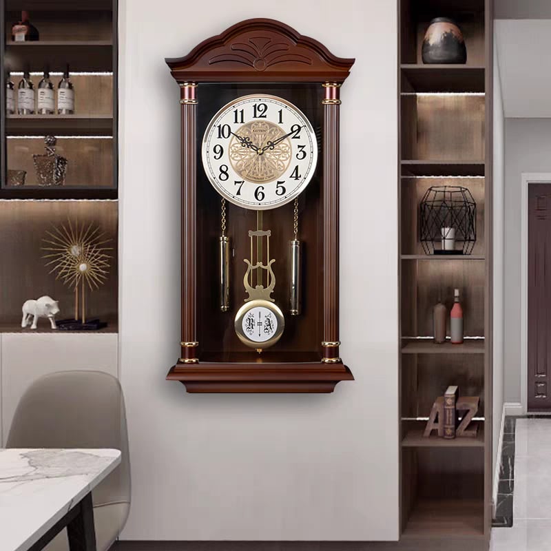 Настен часовник, китайски стил, кварцов механизъм, батерийно захранване