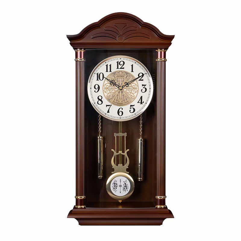 Настен часовник, китайски стил, кварцов механизъм, батерийно захранване