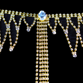 Niubei талийна верига с кристали, за жени, стил All-Match, единична обиколка на колана, самостоятелна опаковка, персонализирана обработка