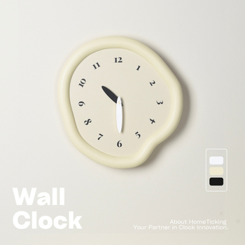 Стeнен часовник C29-B – кварцов механизъм, батерийно захранване, дървен корпус, кожен циферблат