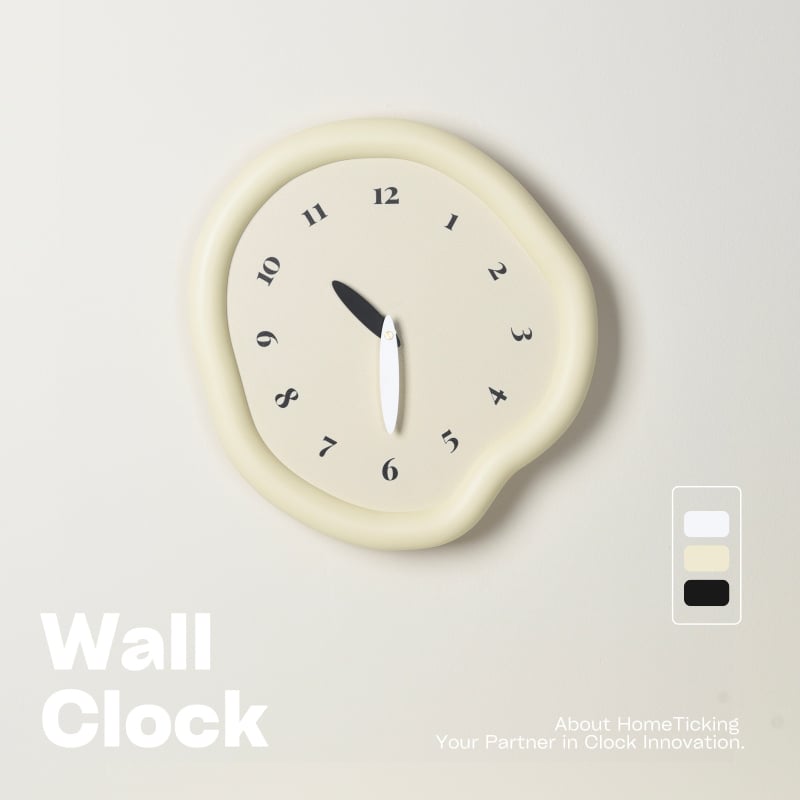 Стeнен часовник C29-B – кварцов механизъм, батерийно захранване, дървен корпус, кожен циферблат