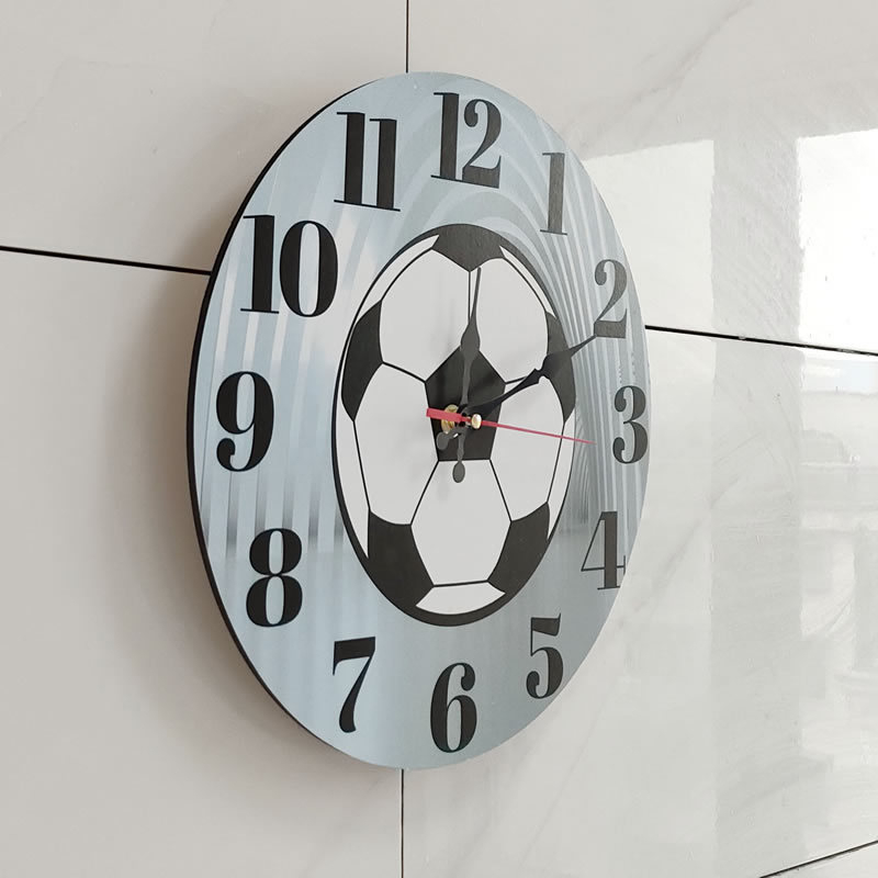 Zidni sat od ploče gustoće, kružni, jednostran, kretanje sekundne kazaljke, svjetsko vrijeme