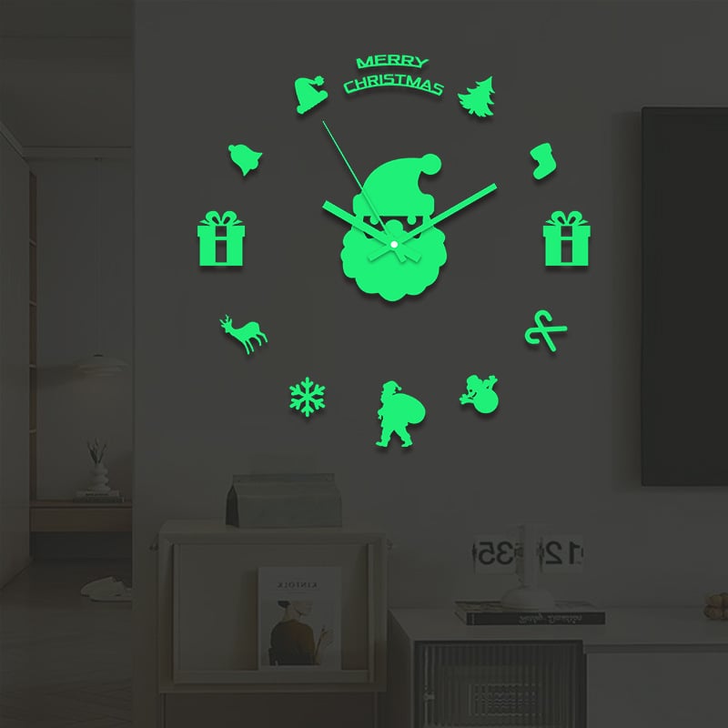 Аналогов стенен часовник със светещ циферблат, възможност за печат на лого, батерийно захранване, безшумен ход, кръгъл пластмасов корпус с цифри