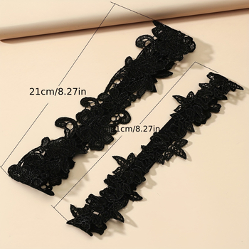 Дамски дантелен колан за бедро, еластичен, дантлена шарка, летен сезон 2024