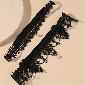 Дамски дантелен колан за бедро, еластичен, дантлена шарка, летен сезон 2024