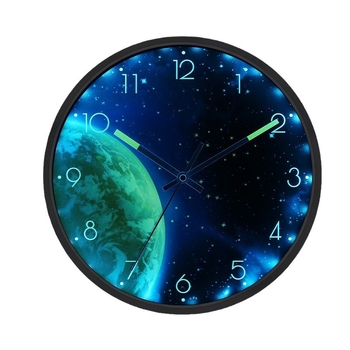 Кварцов стенен часовник модел XPL2101, с плавно движение на секундите, захранван от батерии, аналогов дисплей с цифри, LED осветление