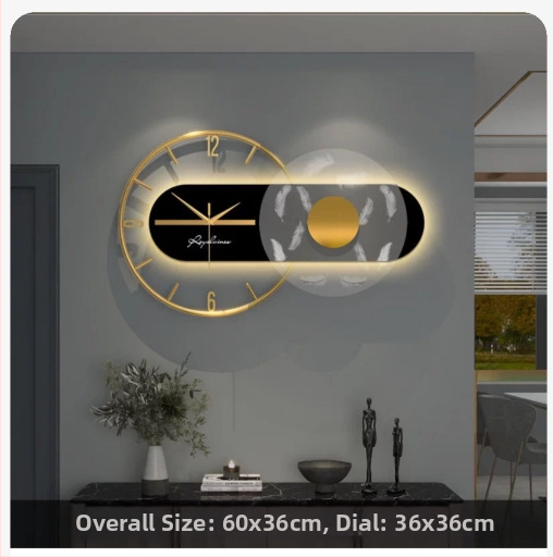 Nástenné hodiny (Nordický štýl, batériové napájanie, posuvný sekundový chod, plastové puzdro, akrylové zrkadlo)