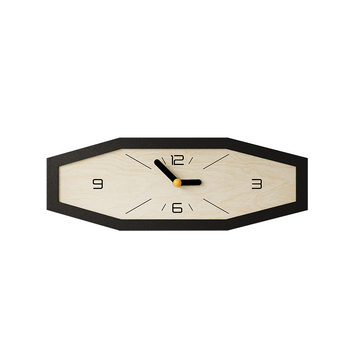 Японски стил стенен часовник, ромбовидна форма, кожен циферблат, кварцов механизъм, батерийно захранване