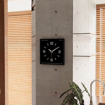 Стилен стенен часовник в скандинавски стил, едностранен, кварцов механизъм, батерия, възможност за печат на лого
