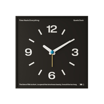 Стилен стенен часовник в скандинавски стил, едностранен, кварцов механизъм, батерия, възможност за печат на лого
