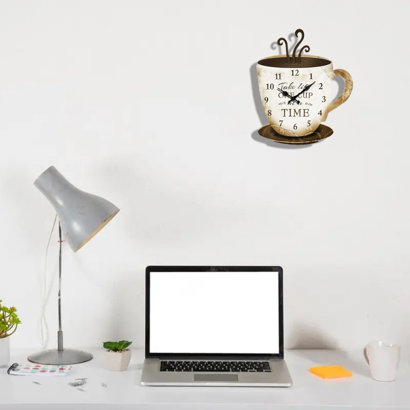 Дървен стенен часовник, кръгъл дизайн, модерен стил; кварцов механизъм Santai 6168s, батерийно захранване, дървен циферблат.