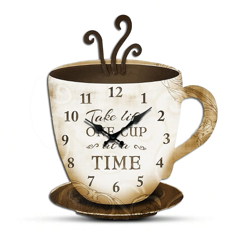 Дървен стенен часовник, кръгъл дизайн, модерен стил; кварцов механизъм Santai 6168s, батерийно захранване, дървен циферблат.