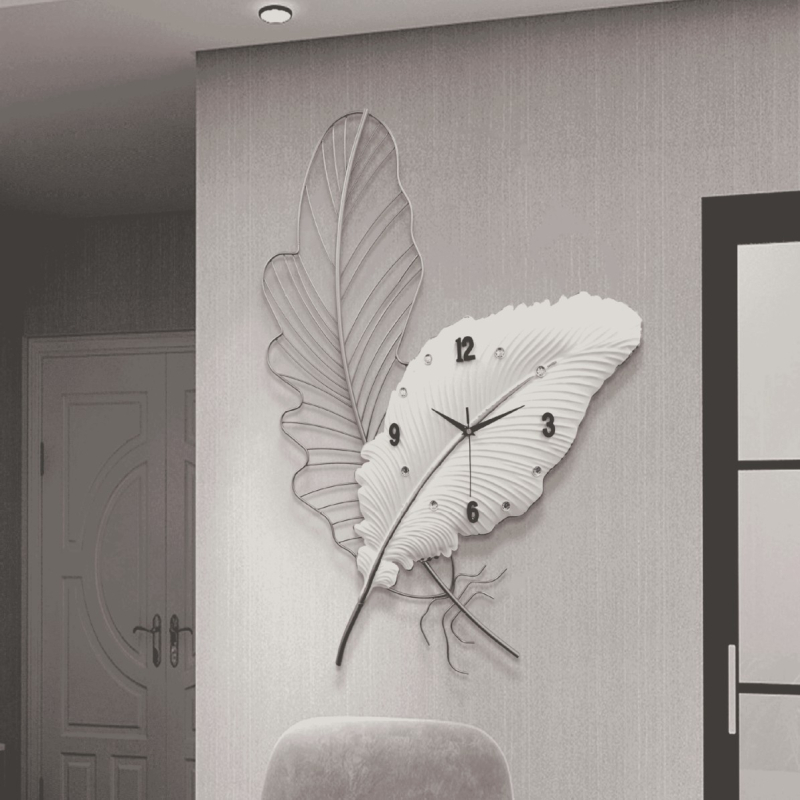 Стенен часовник – скандинавски стил, батерийно захранване, електронно движение, метален корпус