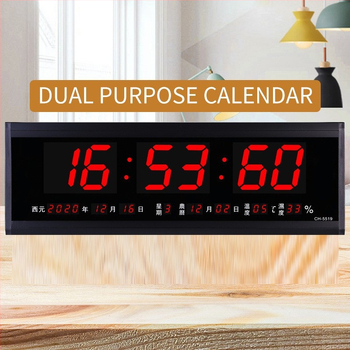 LED digitálne stolné hodiny s večným kalendárom, nočným svetlom, budíkom, svetovým časom, 24-hodinovým displejom