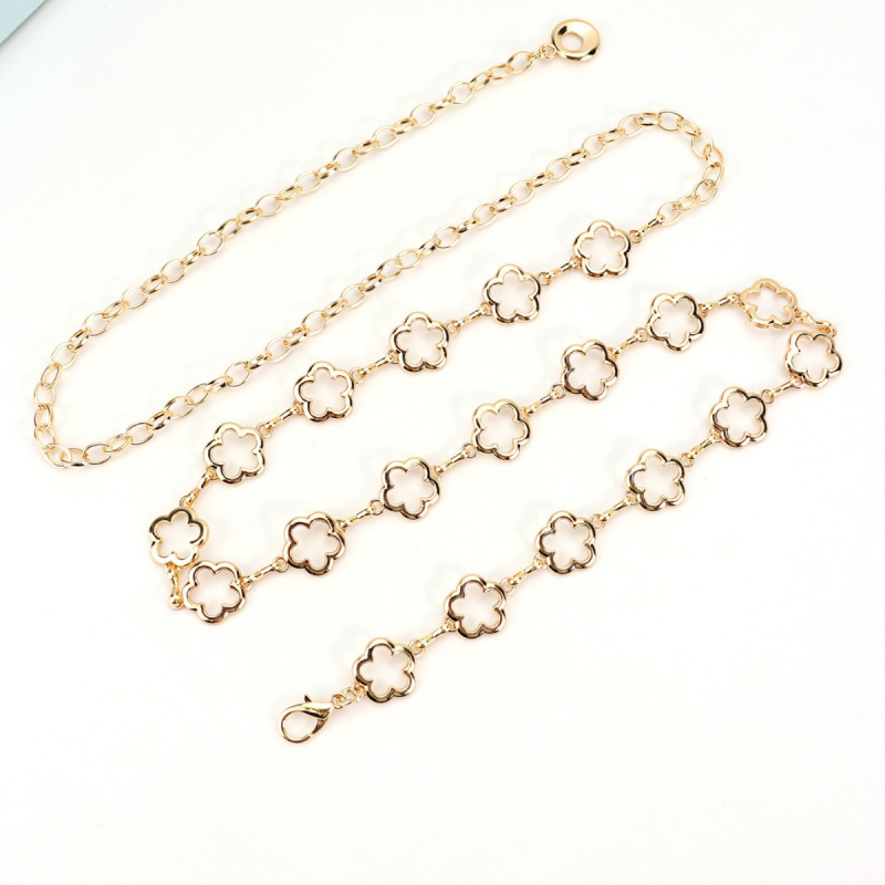 Kovová pásová reťaz – unisex, univerzálny štýl (Dĺžka 100 cm; Šírka 1–2 cm; Materiál: kov)