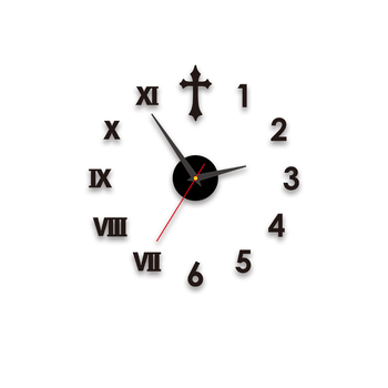 Стенен часовник, кръгъл, пластмасов корпус, батерийно захранване, тих ход с плавно движение на секундите, циферблат със стрелки и цифри, едностранен, дебелина 15 мм или повече