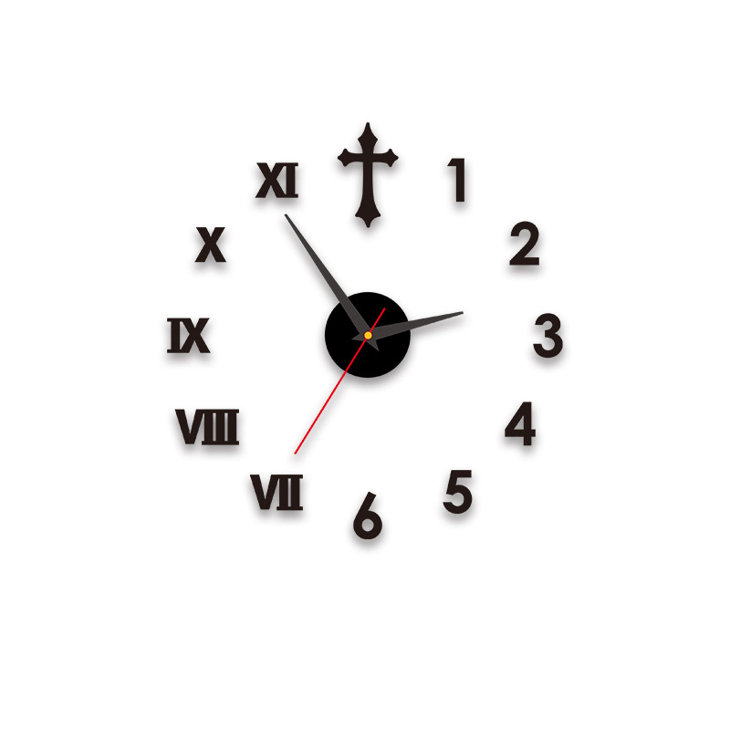 Стенен часовник, кръгъл, пластмасов корпус, батерийно захранване, тих ход с плавно движение на секундите, циферблат със стрелки и цифри, едностранен, дебелина 15 мм или повече