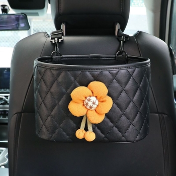 Кожена кутия за седалката на автомобила - водоустойчива, монтаж с окачване, универсално съвместима, възможност за печат на лого