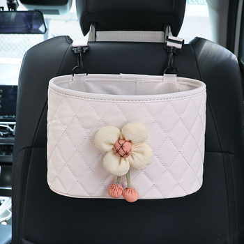 Кожена кутия за седалката на автомобила - водоустойчива, монтаж с окачване, универсално съвместима, възможност за печат на лого